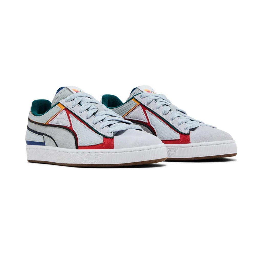 Puma Youth Suede Multi-Color Layered Low Top Sneakers - Size 4y NEW! NEW! NEW!